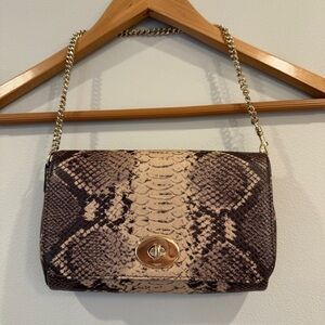Coach Mini Ruby Python Embossed Crossbody Purse